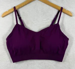 Athleta Womens Solace Seamless Low Impact‎ Sports Bra Purple Size Medium thumbnail 1