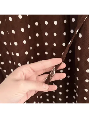 Princess Polly Nellie Polka Dot Minidress in Brown Polka thumbnail 5