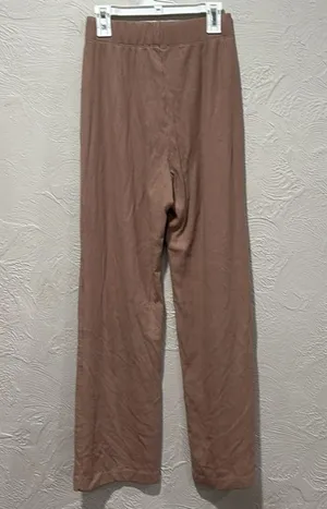 REFORMATION JEANS Whitney Knit Lounge High Rise Pants in Pink Taupe Size Small thumbnail 4