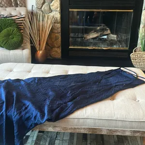 Reformation Navy Blue Imprinted Silk Maxi Dress Size‎ Small thumbnail 8