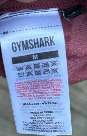 Gymshark Geo Seamless Leggings Rose Pink Red Booty size M thumbnail 4