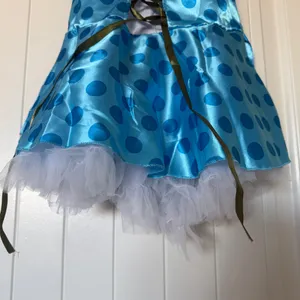 ✨💙 Fairycore Princess Mini Dress – Blue Polka Dot Satin + Tulle 💙✨ thumbnail 3