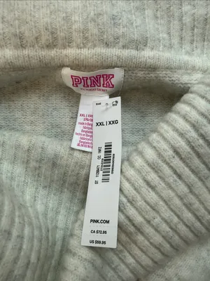 NWT PINK Victoria's Secret Comfy Girl Off The Shoulder Sweater thumbnail 5