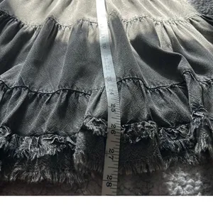 L'affaire ruffled gray boho rayon grunge tiered distressed top ...
Gray Size M Size M thumbnail 4