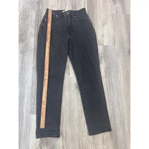 Madewell Curvy Perfect Vintage Jean High‎ Rise Tapered Black Lunar Wash Size 26 thumbnail 8