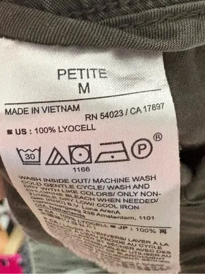 Banana Republic Petite M Olive Lyocell Cargo Jogger Pants thumbnail 4