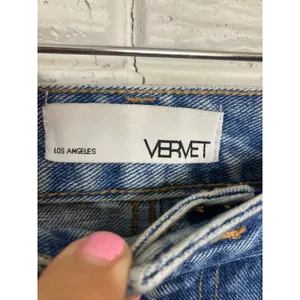 Vervet Distressed Mom Jeans Women 25 Blue Excellent‎ High Rise Raw Hem VT1151 thumbnail 4