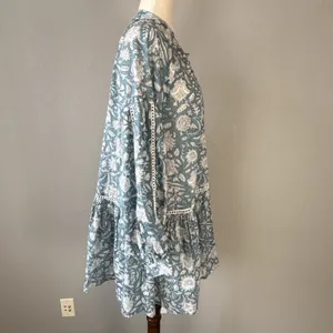 Marea Womens Elizabeth Mini Dress Size XS/S Boho Flowy Floral Cotton Lightweight thumbnail 8