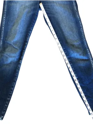 AMO Twist Dark Vintage Blue Wash Women Mid Rise Ankle Jeans Size 25 NWOT thumbnail 9