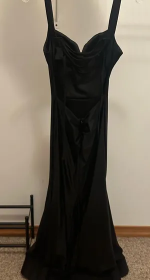 Sherri Hill Strapless Black Gown thumbnail 1