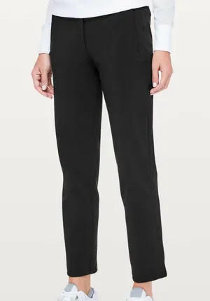 Lululemon Athleisure Pants on the move womens Black (size 2) office work travel thumbnail 1
