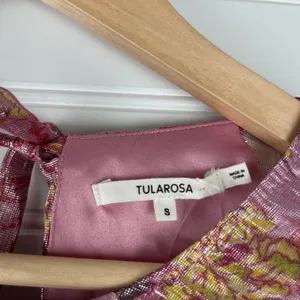 Tularosa Emerson Magnolia Floral Bodysuit Metallic Puff Long Sleeves Size Small thumbnail 4