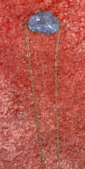 Love Ao Blue Crystal Long Necklace thumbnail 2
