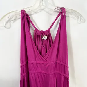 Old Navy XL Maxi Dress Magenta Pink Braided Strap Beachy‎ Coastal Vacation 477 thumbnail 4