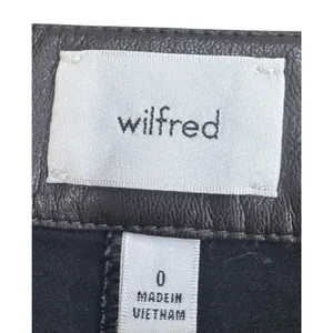 Aritzia Wilfred Melina Vegan Leather Pants Women's 0 Brown High Rise Straight thumbnail 7