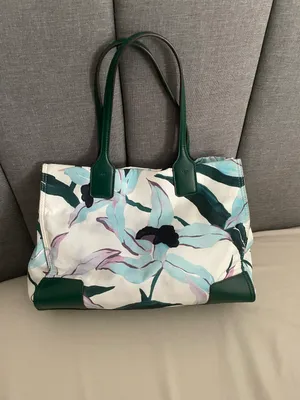 Tory Burch Elle Patent Tote bag thumbnail 2