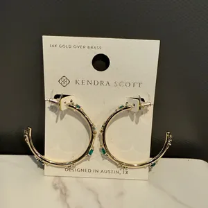Kendra Scott Meredith Metals Gold Hoop Earrings thumbnail 6