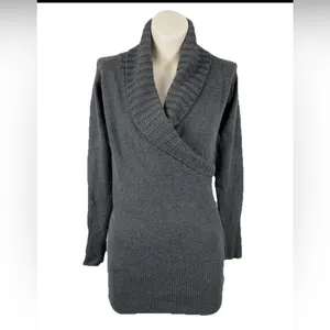Cache Wool‎ Blend Pullover Sweater – Gray, Size M thumbnail 2