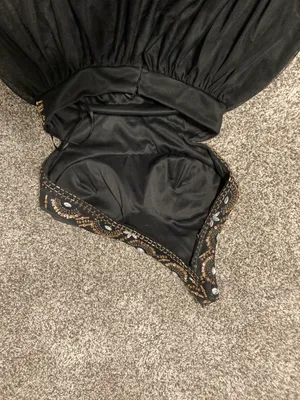 Black Embellished One Shoulder Dress thumbnail 3