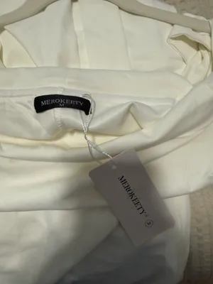 Merokeety Formal White Dress thumbnail 2