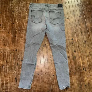 American Eagle distressed black 12 stretchy classic jeggings thumbnail 3