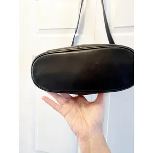 Vintage 90’s Coach Black Flap Leather‎ Bag Made In USA Y2K thumbnail 7