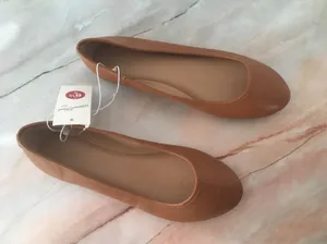 Ballet Flats, Size 6 1/2W Brown thumbnail 4