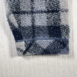 Vintage Woolrich Women’s XL Blue Plaid Fleece Pullover Long Sleeve Crewneck thumbnail 8
