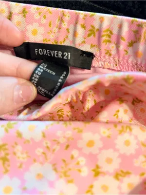 Forever 21 Light Pink Floral Maxi Skirt thumbnail 5