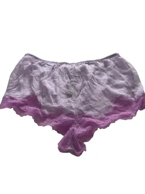 NWT SKIMS ROMANCE LACE CROPPED CAMI AND SHORT SET Sugar Plum Large thumbnail 10