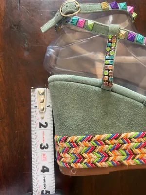 Alma en Pena Colorful Strappy Platform Sandals festival thumbnail 8