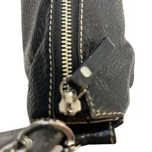 Kate Spade Black Leather Shoulder Bag Women's Handbag with Zip Pocket thumbnail 7