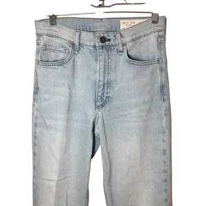 Rag &‎ Bone Hattie Mid Rise Full Length Straight Leg Jeans Light Wash Size 25 thumbnail 3