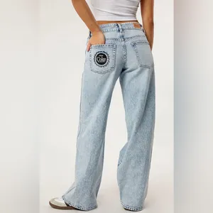 Coca-Cola By PacSun Light Indigo Low Rise Baggy Jeans Size 28 x 32 thumbnail 3