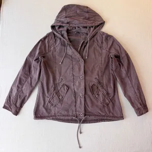 American Eagle Hooded Utility Field Jacket Womens XL Purple thumbnail 1