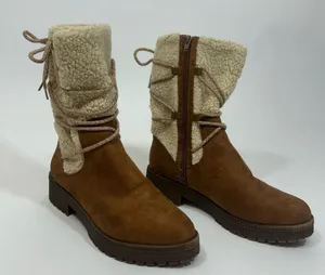 Life Stride Brown Shearling Winter Boots thumbnail 1