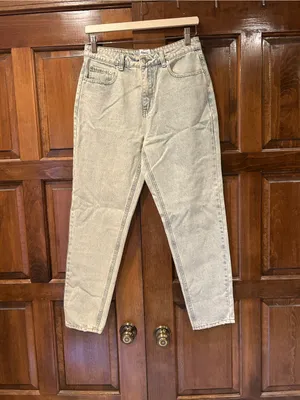 NWT Princess Polly Zaidon Straight Leg Jeans Light Blue Wash Denim US 6 AU‎ 10 thumbnail 2