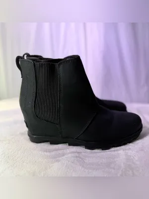 Sorel Black Chelsea Wedge Ankle Booties thumbnail 5