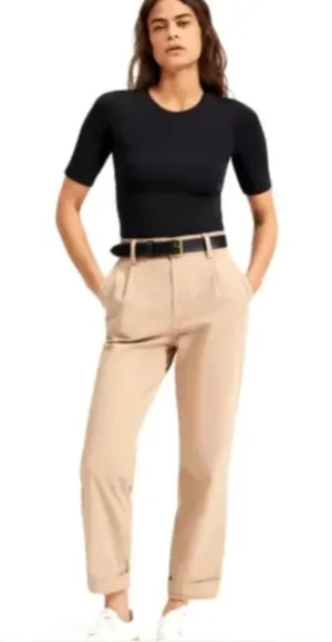 NWT Everlane The Short Sleeve Crew Neck Bodysuit XS thumbnail 1