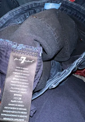 7 For All Mankind Regular Straight Denim Jeans Dark Wash 5-Pocket thumbnail 5