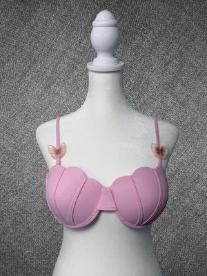Pink Butterfly Shell Bikini Set Size Medium thumbnail 2