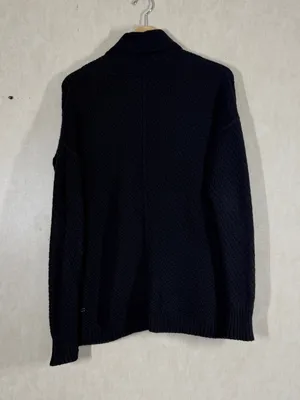 Lululemon Women’s Post Practice Cardigan Knit Sweater Longsleeve in Black XL thumbnail 6