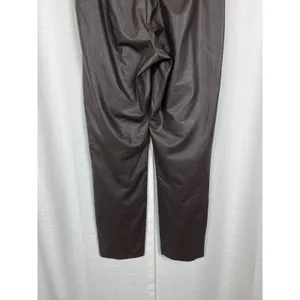 Brochure Walker Brown Faux Leather Juniper Straight Leg Crop Pants Sz.S thumbnail 12
