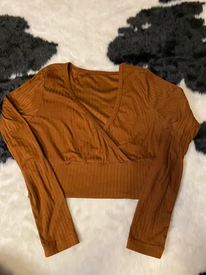 Brown Crop Top thumbnail 1