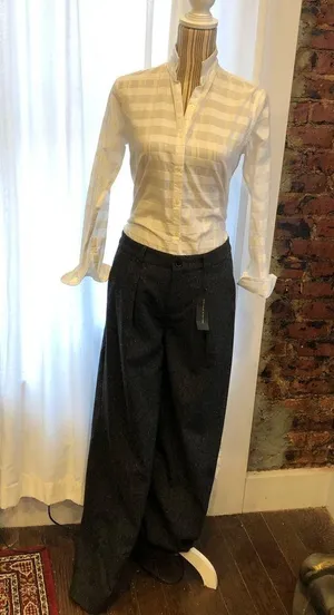 Banana Republic Wide leg wool pants NWT size 6 thumbnail 2