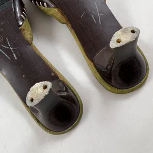 6.5 Bonnibel Olive green jewel sequin wooden slip on point clogs thumbnail 8
