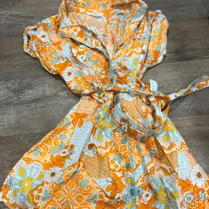 &Merci orange‎ and blue mini dress size S thumbnail 3