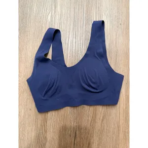 Aerie Smoothez Navy Blue‎ Seamless Bralette Molded Cup Scoop Neck Womens XS thumbnail 4