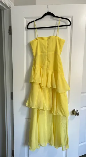 New Showpo Johanna Midi Dress Straight Neck Tiered Dress Size Small MSRP $99 thumbnail 11