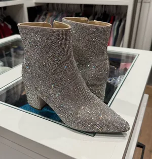 Betsey Johnson Sparkle Boots size 7 thumbnail 1